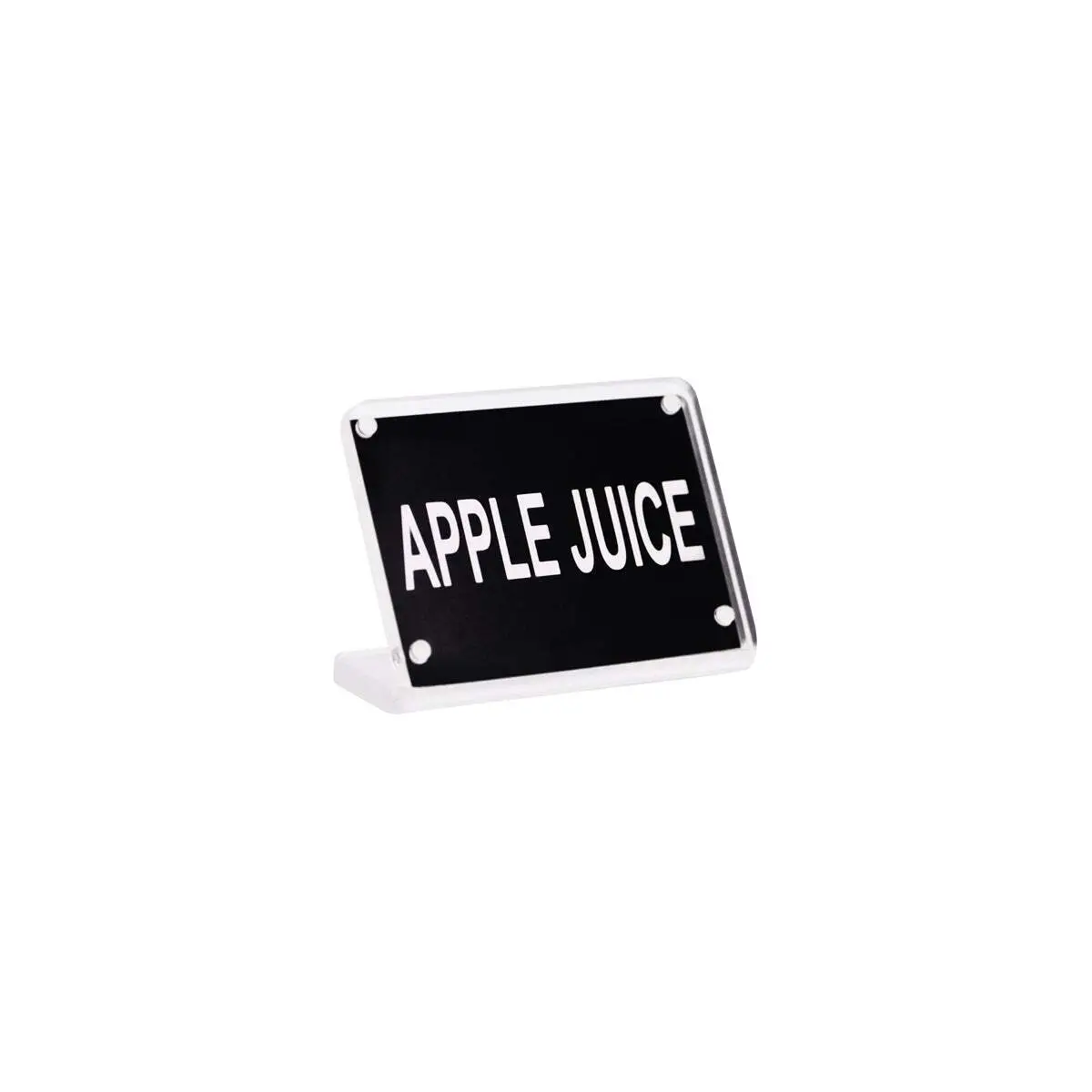 Buffet Sign- Acrylic W/S/S Magnet Plate "Apple Juice"