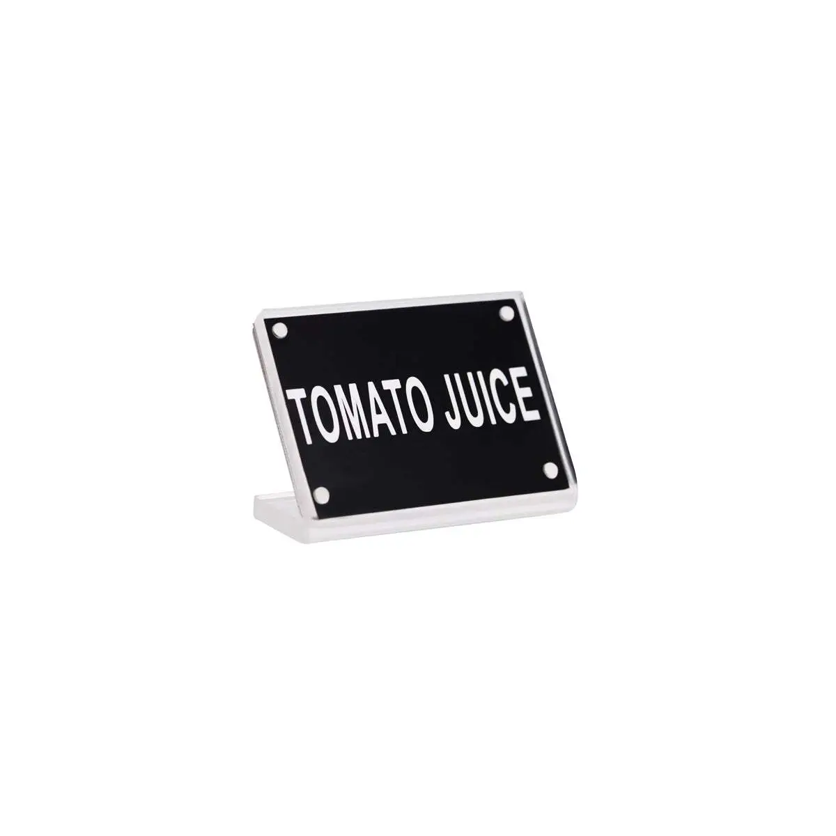 Buffet Sign- Acrylic W/S/S Magnet Plate "Tomato Juice"