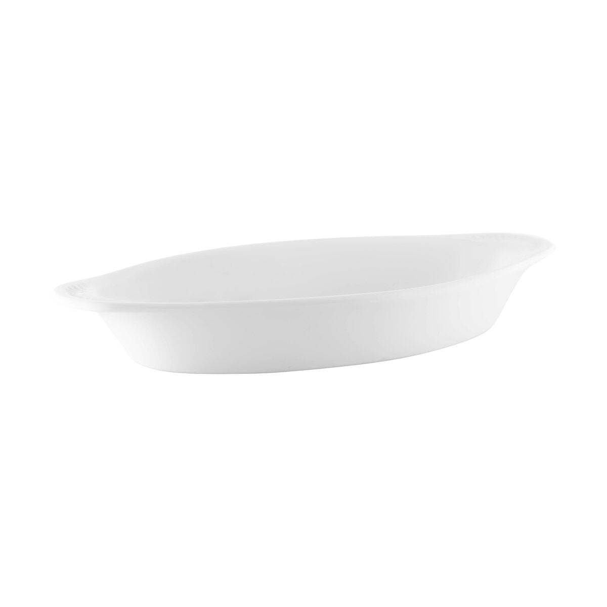 Vitroceram Oval Gratin Dish-295x155x/570ml White