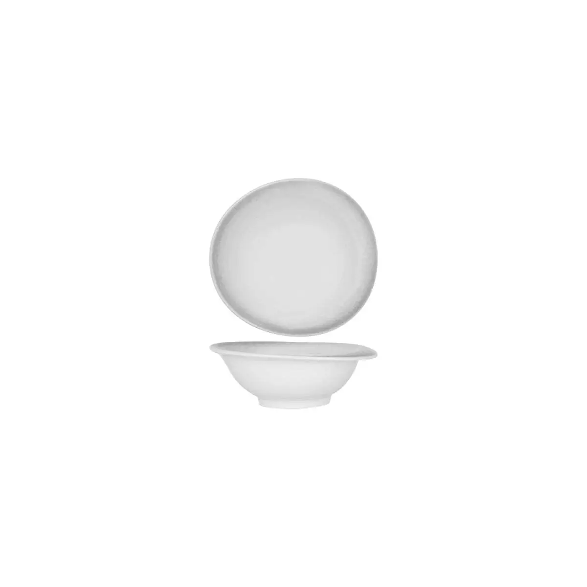 Tablekraft Bistro Organic Deep Bowl 165x153Mm Frosted Steel