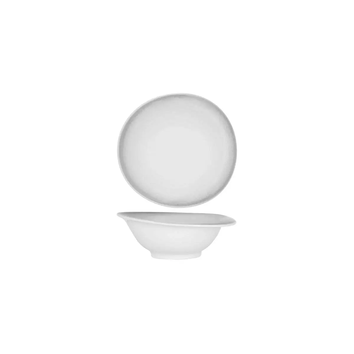 Tablekraft Bistro Organic Deep Bowl 190x175Mm Frosted Steel