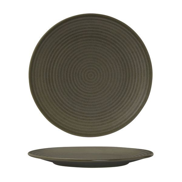 Zuma Round Coupe Ribbed Plate-265mm Ø Cargo