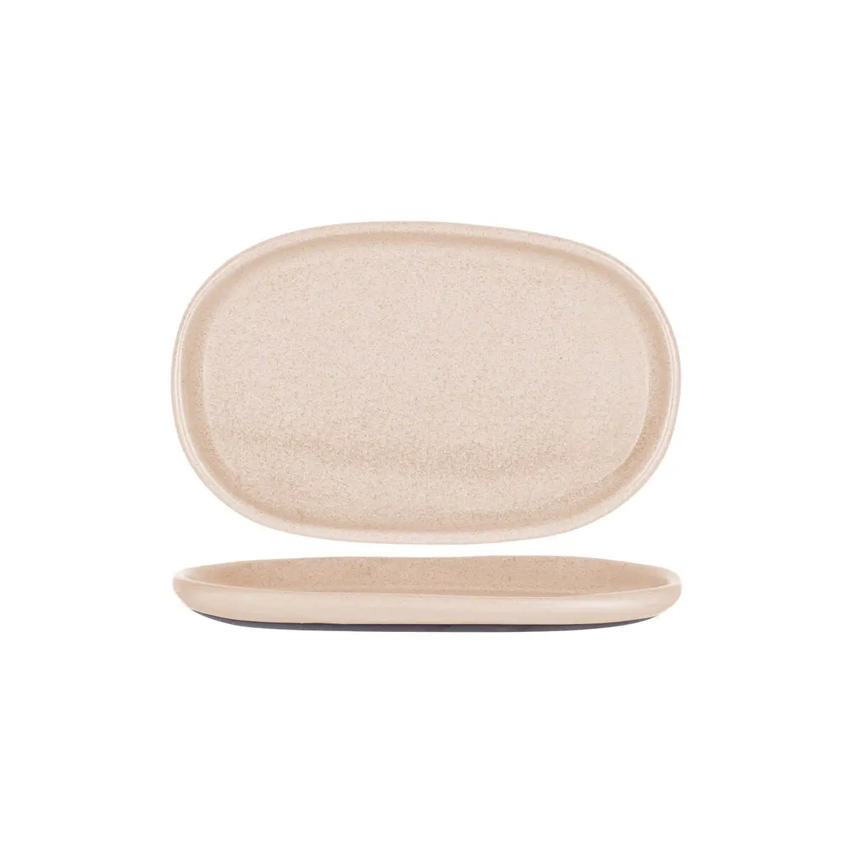 Tablekraft Naturals Sierra Beige Oval Plate 310x200mm Clay