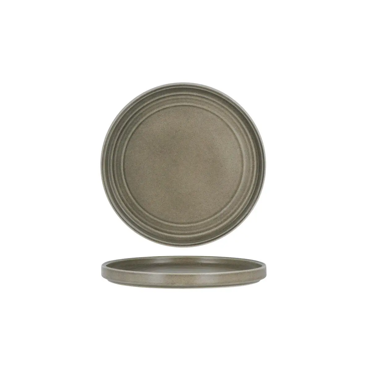 Tablekraft Urban Loft Round Plate 225x22mm Frost Grey