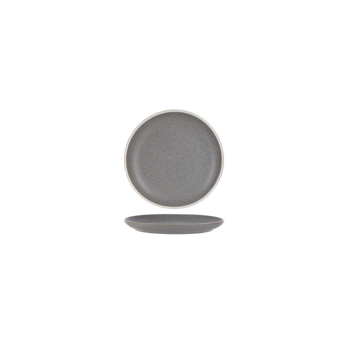 Tablekraft Urban Round Coupe Plate 160mm Grey