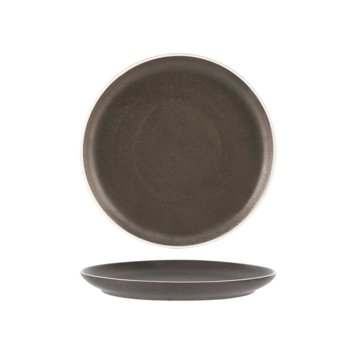 Tablekraft Urban Round Coupe Plate 265x28mm Dark Grey