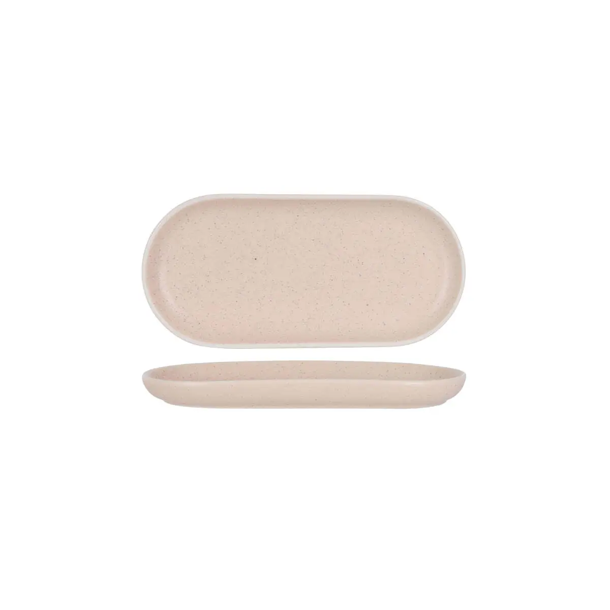 Tablekraft Urban Oval Plate 295x140mm Reactive Pink