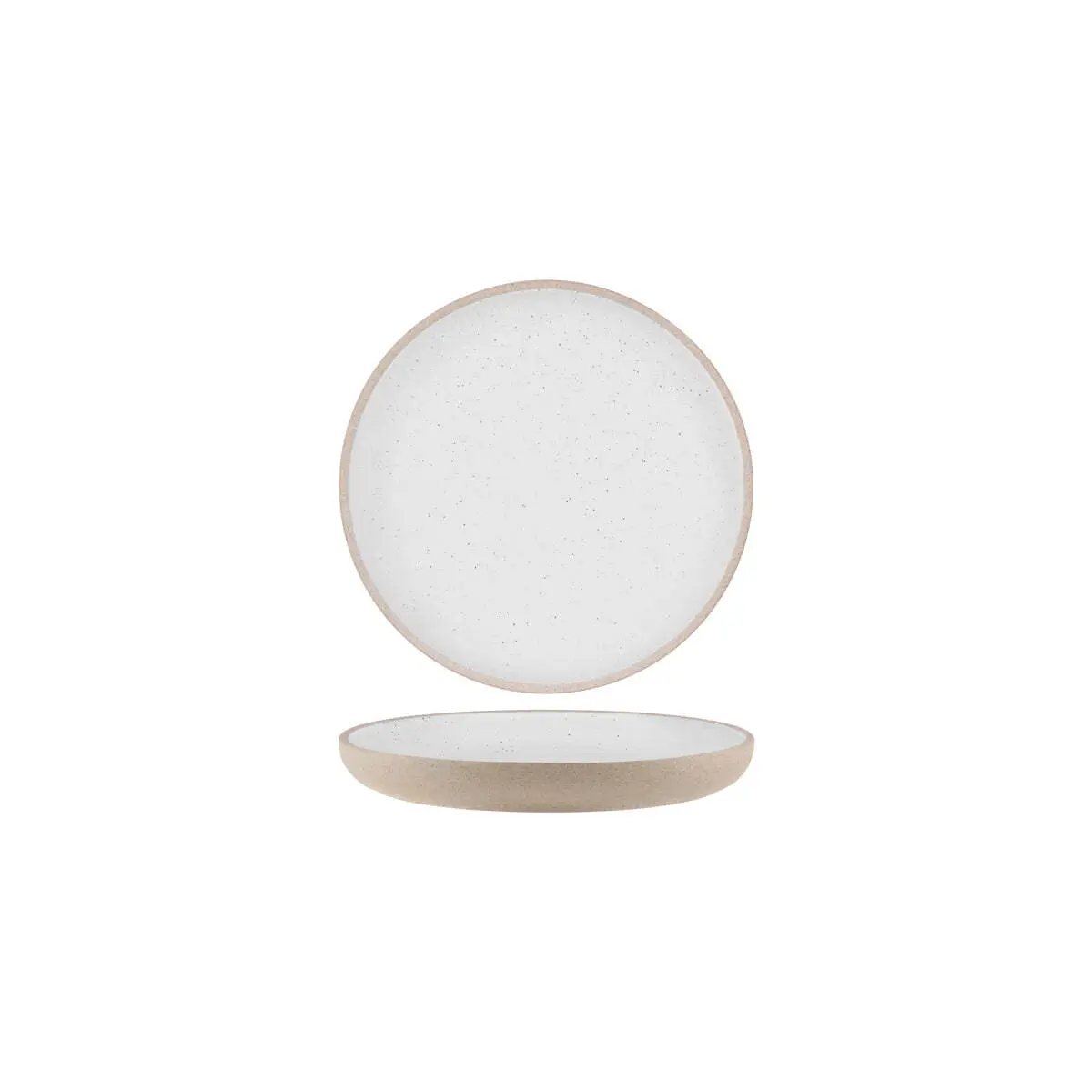 Tablekraft Soho Round Deep Coupe Plate 235x30mm White Pebble