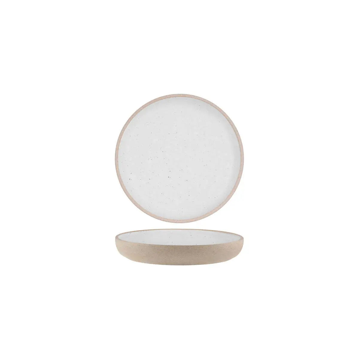 Tablekraft Soho Round Deep Coupe Plate 175x28mm White Pebble