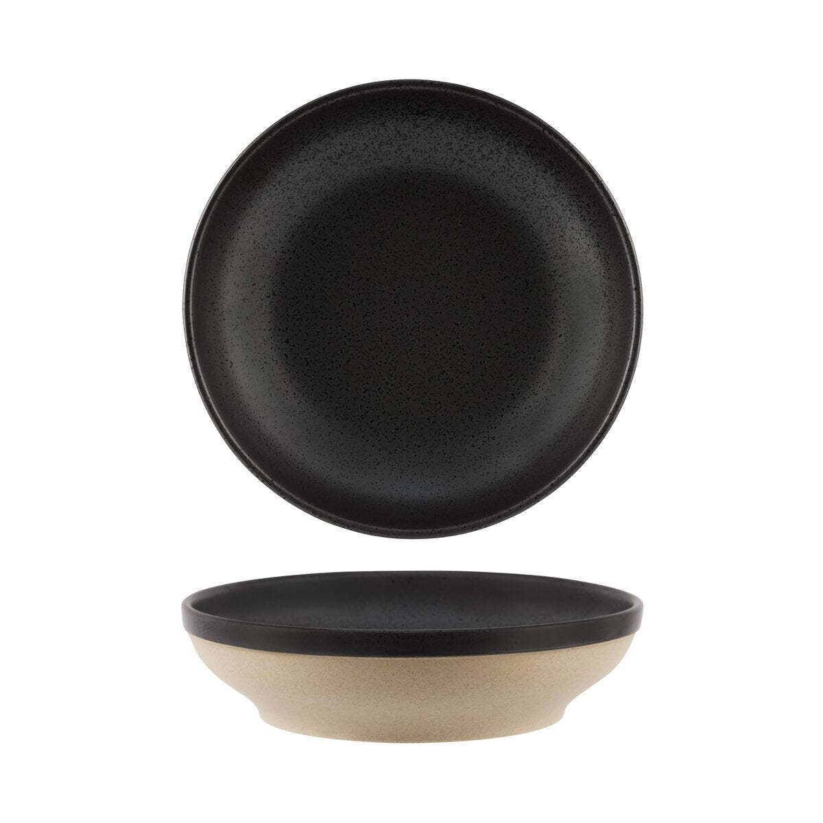 Tablekraft Soho Round Bowl Flared 230x55M Speckle Black