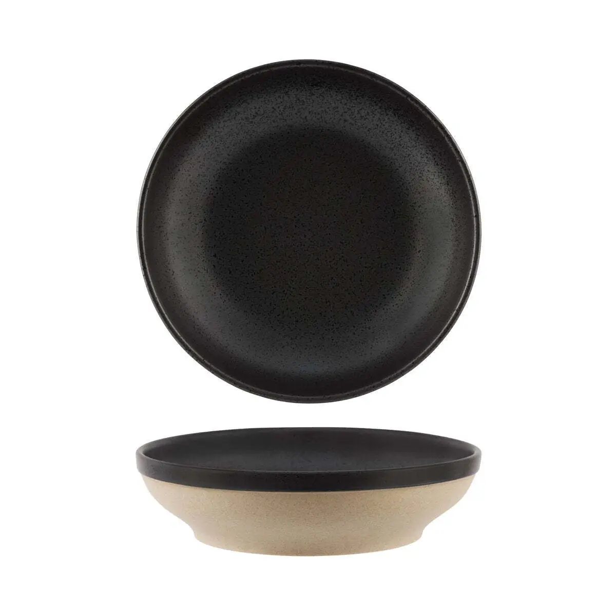 Tablekraft Soho Round Bowl Flared 230x55M Speckle Black