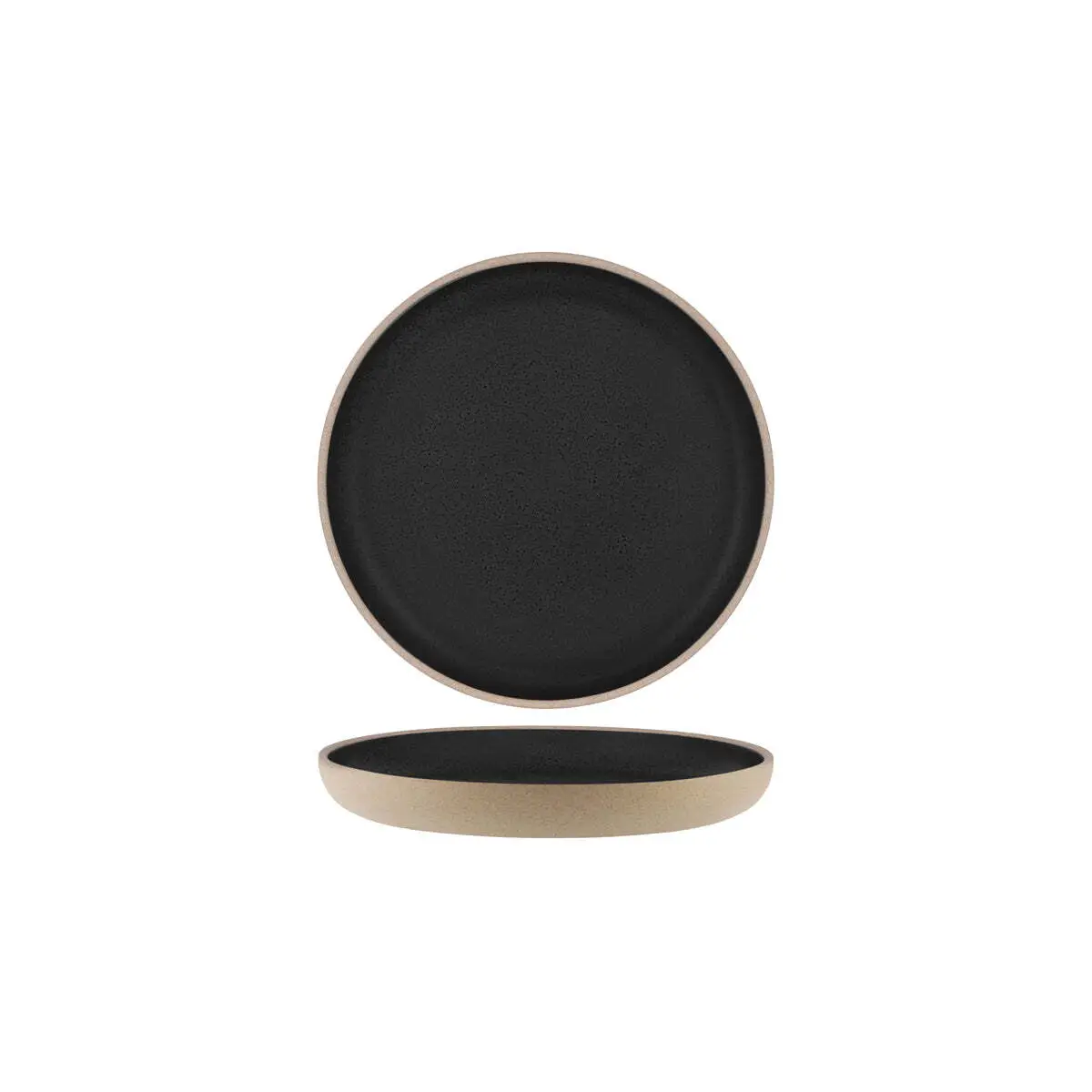 Tablekraft Soho Rnd Deep Coupe Plate 255x32mm Speckle Black