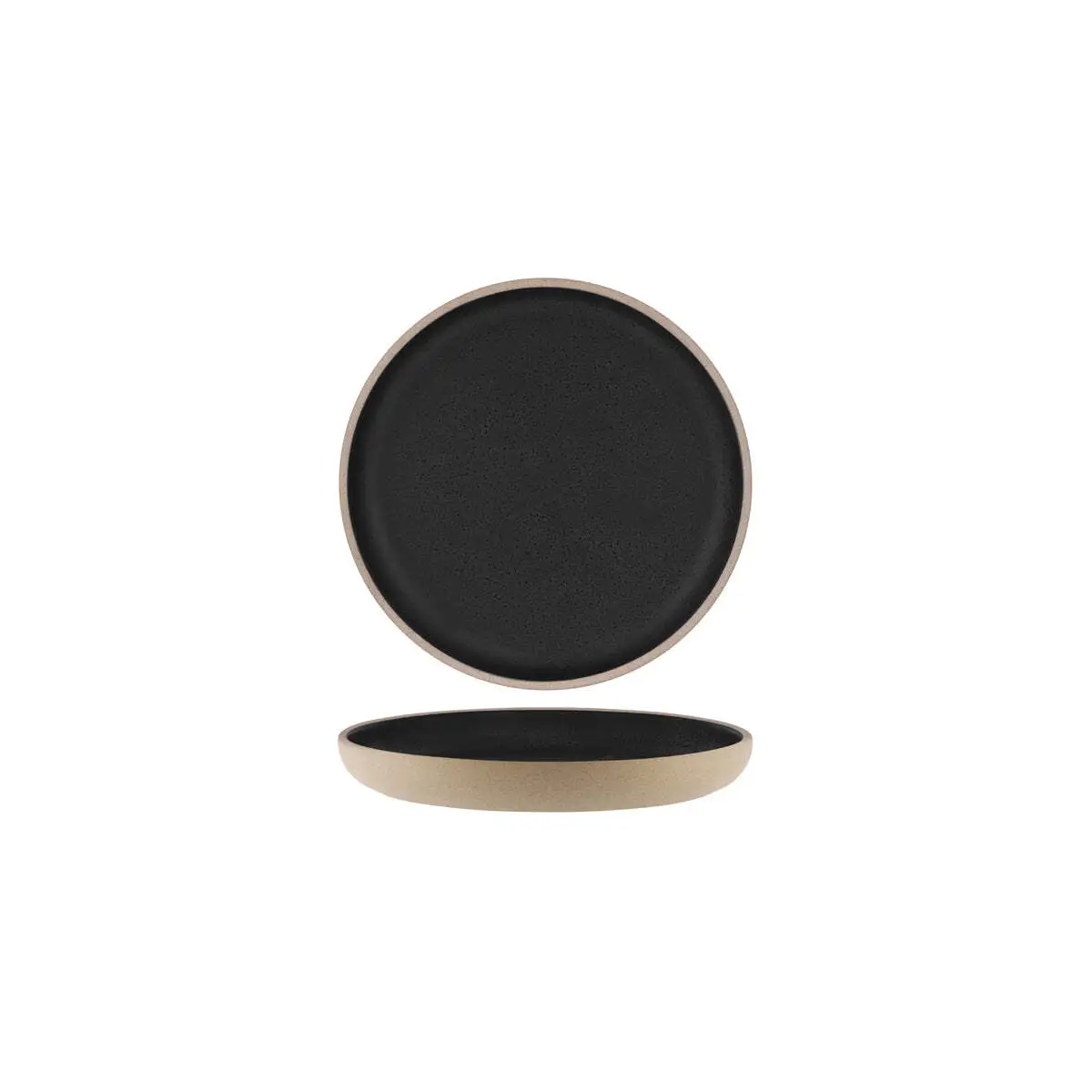 Tablekraft Soho Round Deep Coupe Plate 235x30mm Speckle Blk
