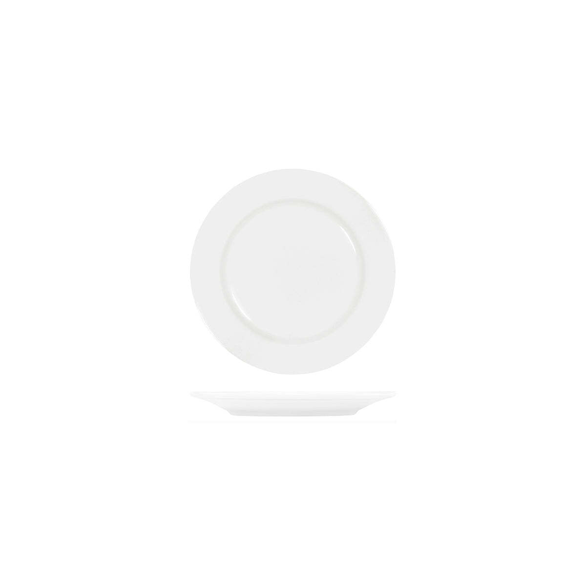 Tablekraft Core White Round Plate Rim Shape- 150mm