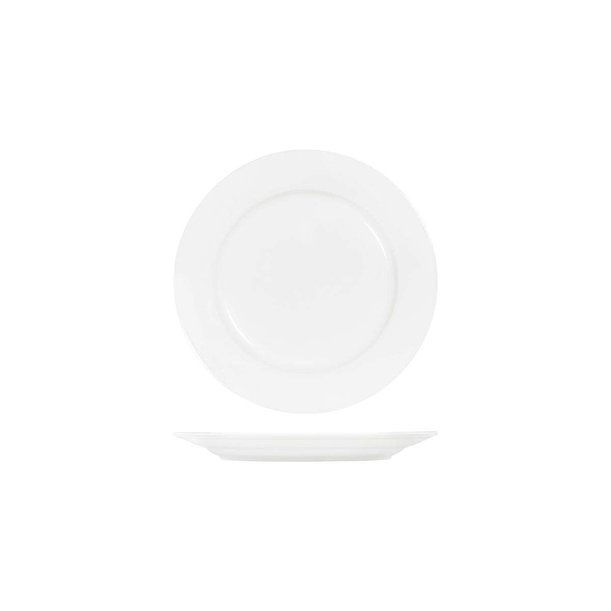 Tablekraft Core White Round Plate Rim Shape- 250mm