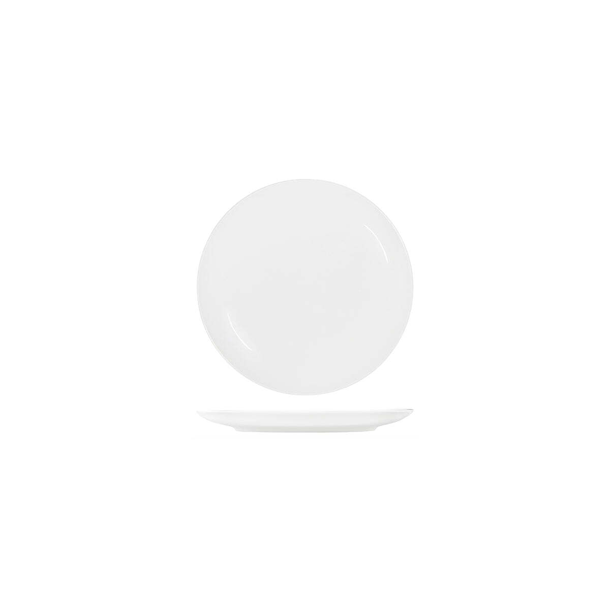 Tablekraft Core White Round Plate Coupe Shape-150mm