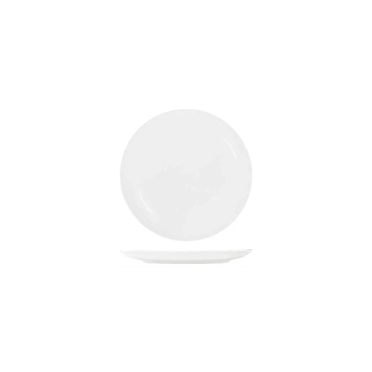 Tablekraft Core White Round Plate Coupe Shape-150mm