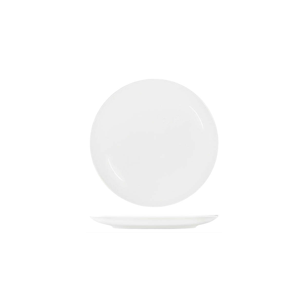 Tablekraft Core White Round Plate Coupe Shape-225mm