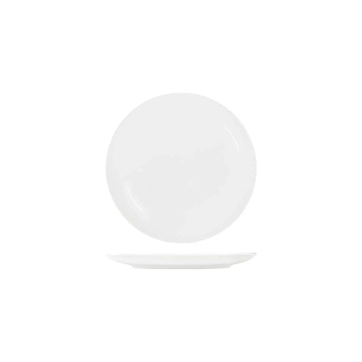 Tablekraft Core White Round Plate Coupe Shape-225mm