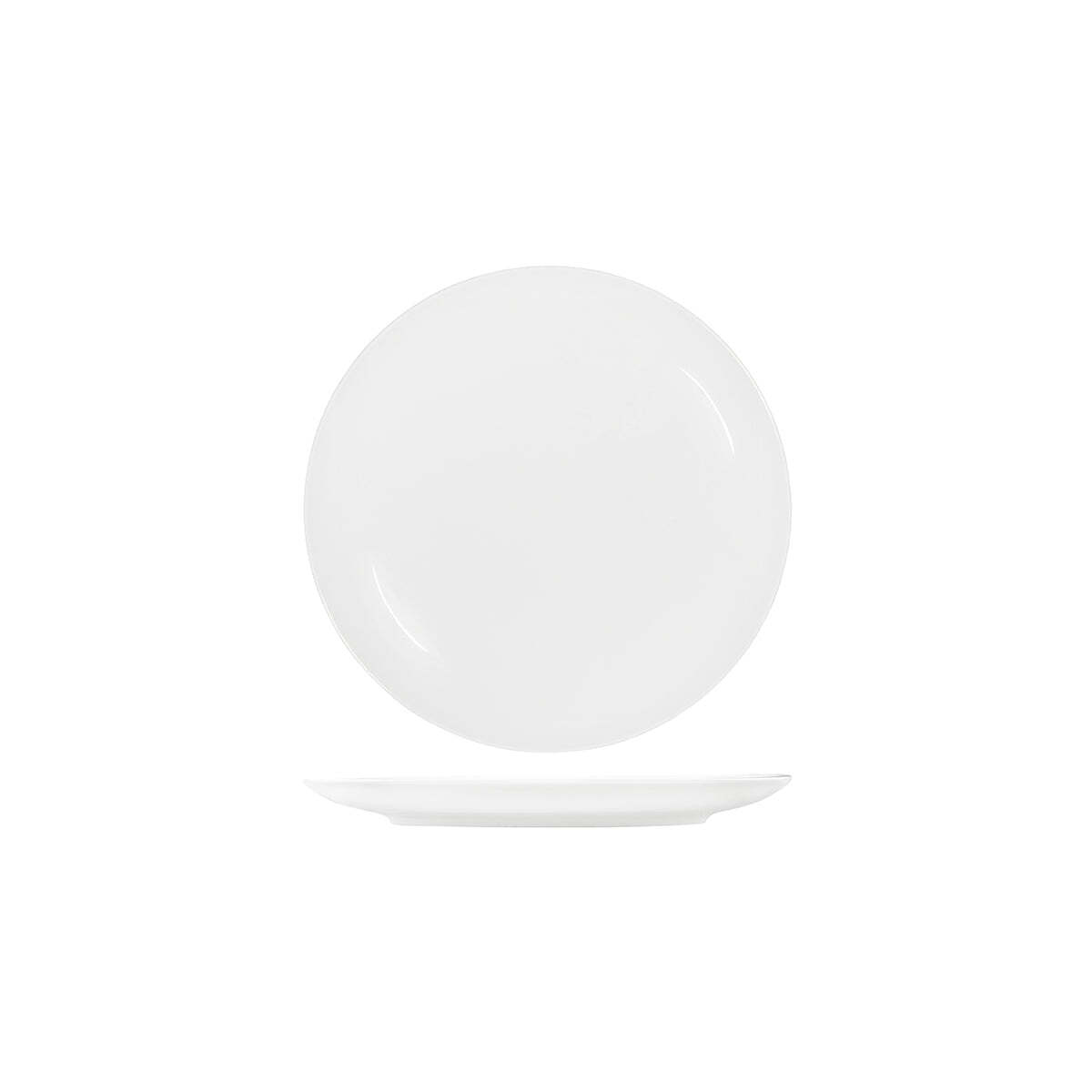 Tablekraft Core White Round Plate Coupe Shape-260mm