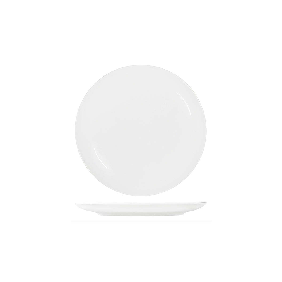 Tablekraft Core White Round Plate Coupe Shape-290mm