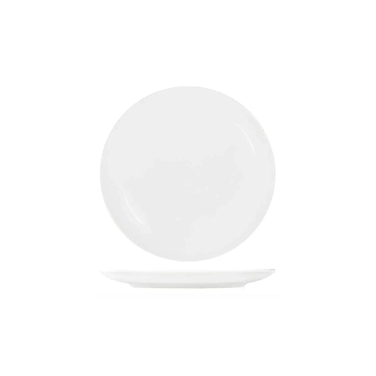 Tablekraft Core White Round Plate Coupe Shape-290mm