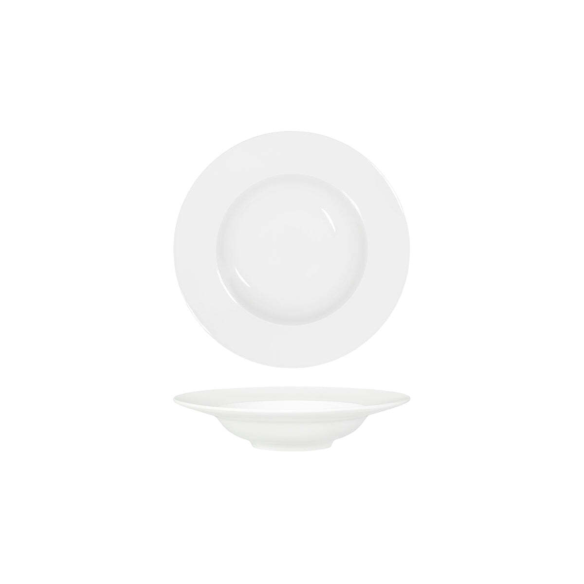 Tablekraft Core White Pasta Plate Wide Rim 225X48mm