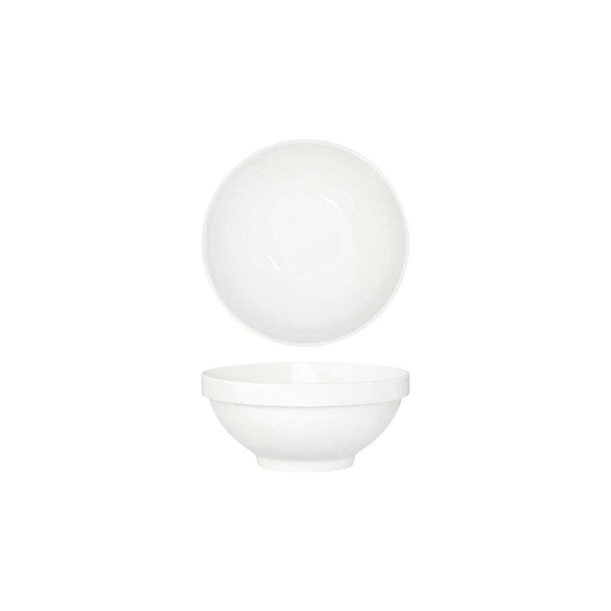 Tablekraft Core White Round Bowl Footed 150X65mm Stack Rim