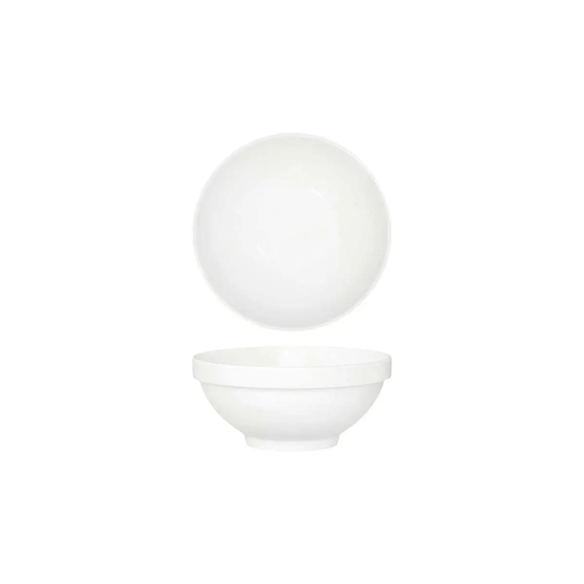 Tablekraft Core White Round Bowl Footed 150X65mm Stack Rim
