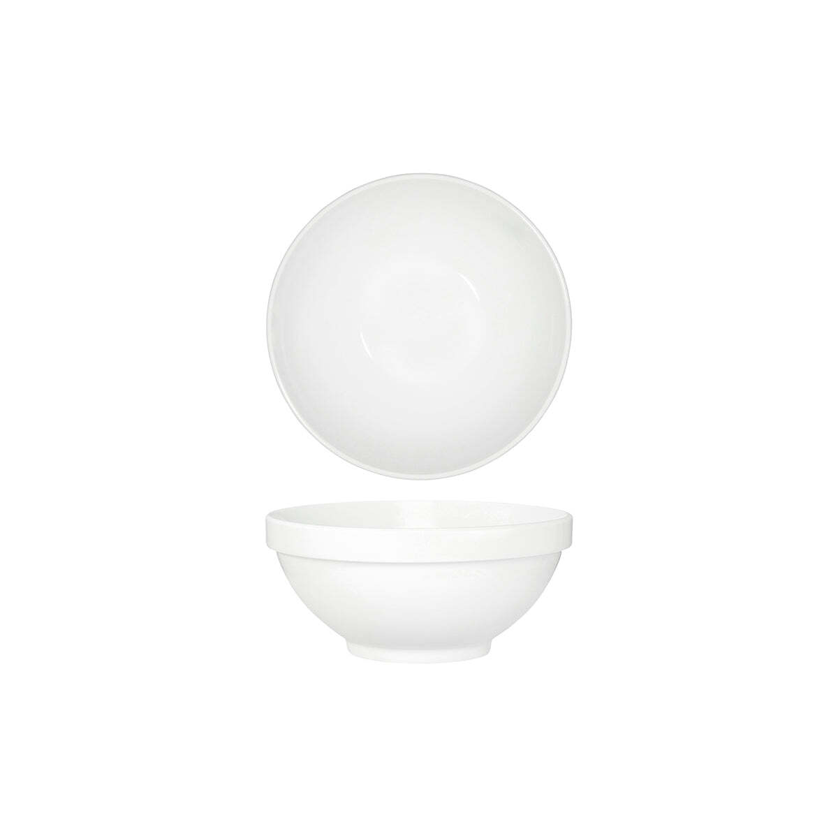 Tablekraft Core White Round Bowl Footed 200X90mm Stack Rim