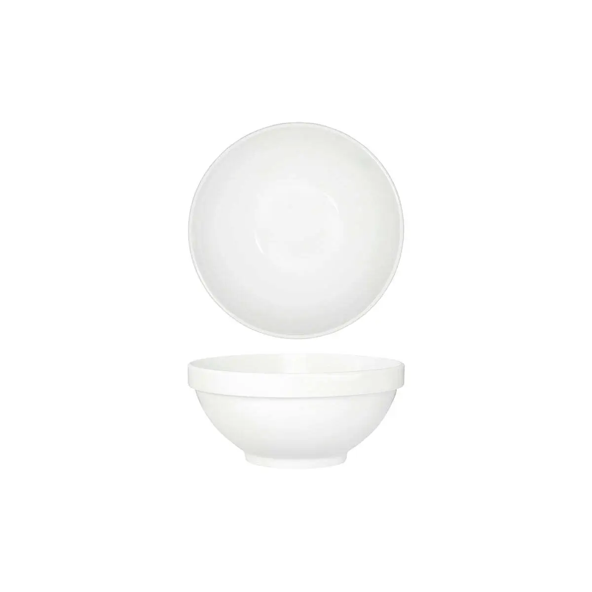 Tablekraft Core White Round Bowl Footed 200X90mm Stack Rim