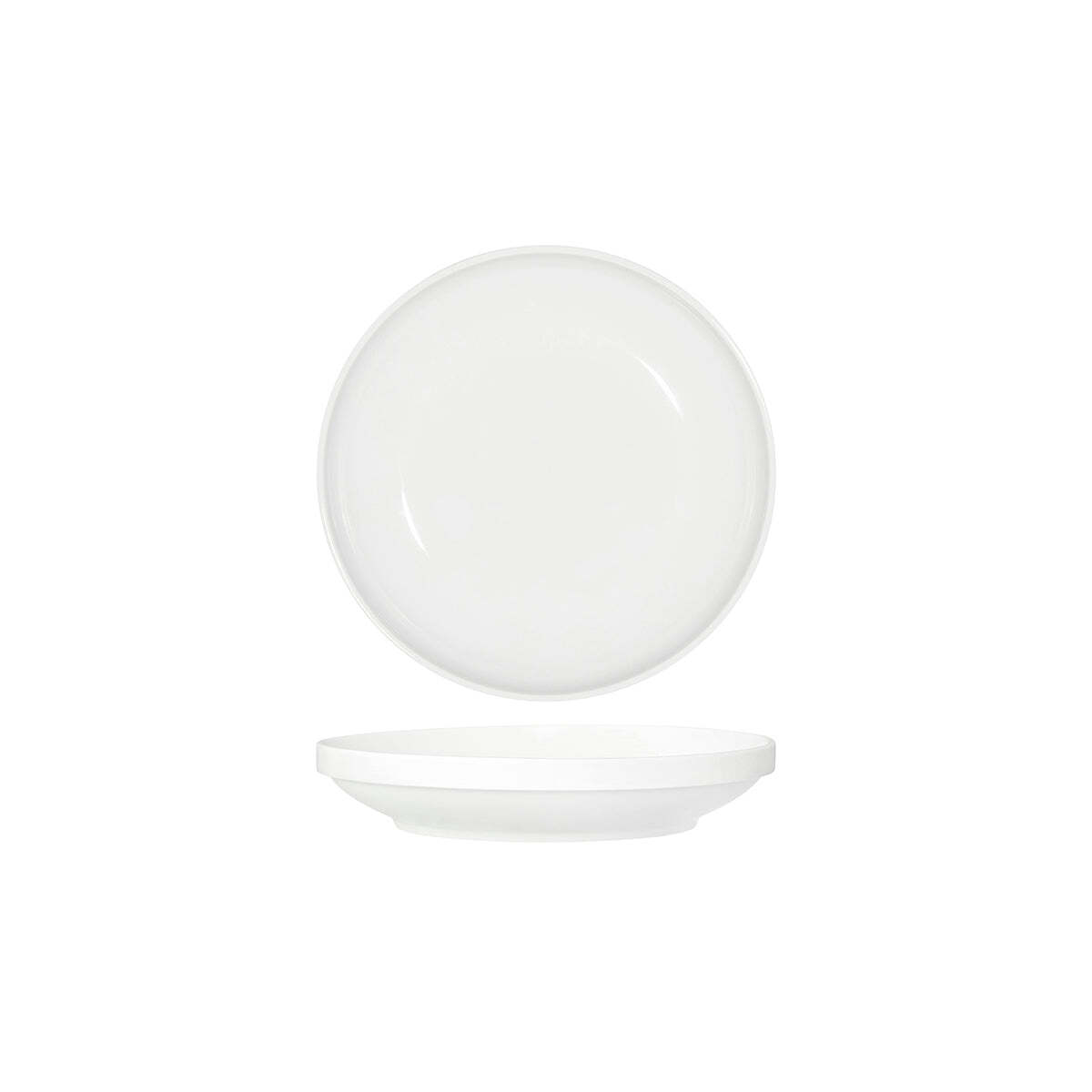 Tablekraft Core White Round Bowl Walled Lip 230X43mm