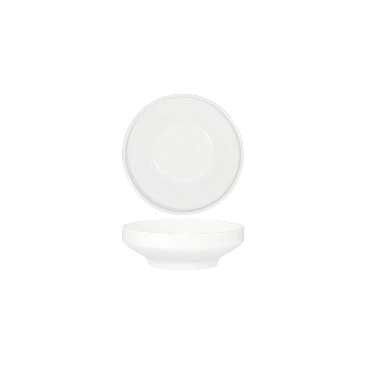 Tablekraft Core White Round Bowl Footed 160X50mm