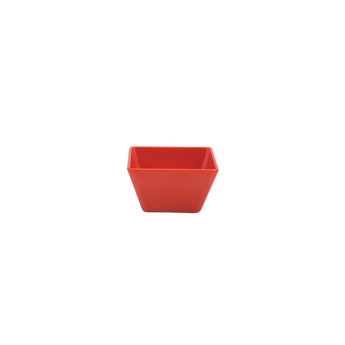 Ryner Melamine Square Bowl-90x90x55mm Red