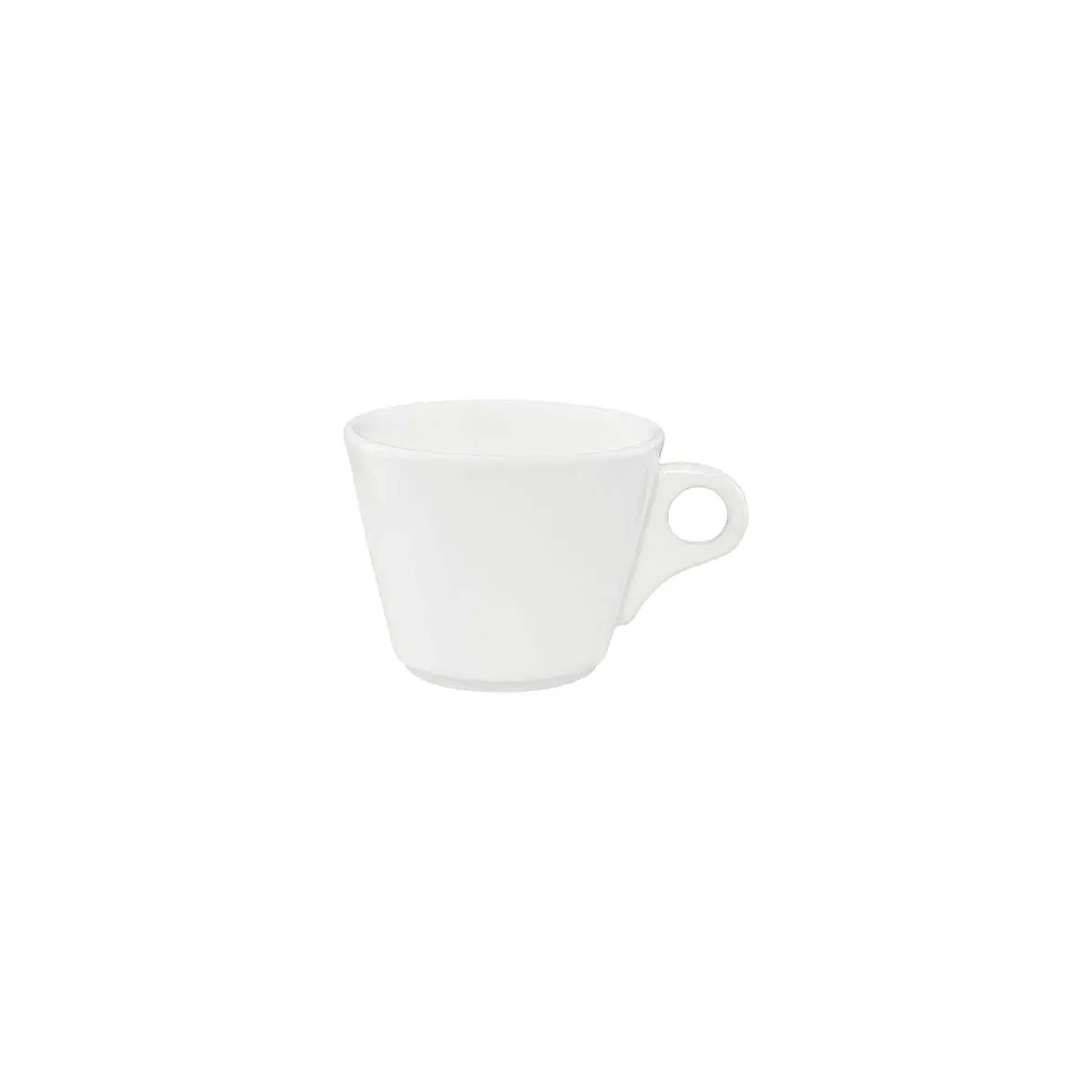 Tablekraft Core White Cappuccino Cup V-Shape 220ml, 115X70mm