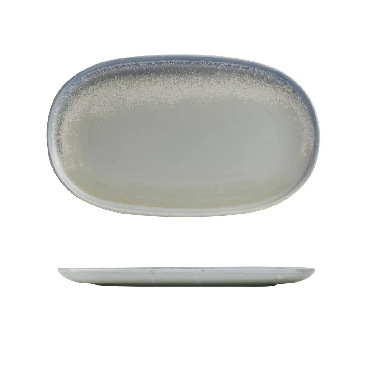 Moda Porcelain Oval Coupe Plate-355X215Mm 
