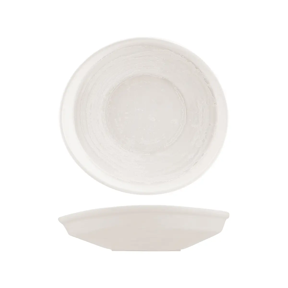 Moda Porcelain Organic Bowl/Plate - 250X235Mm 