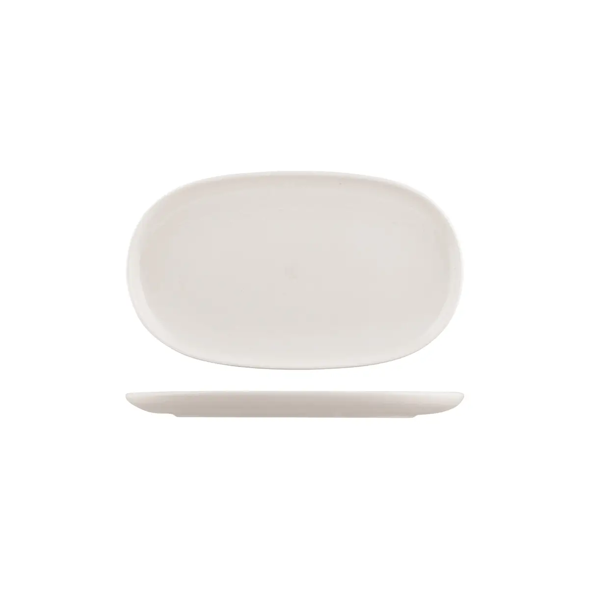 Moda Porcelain Oval Coupe Plate-305X180Mm 
