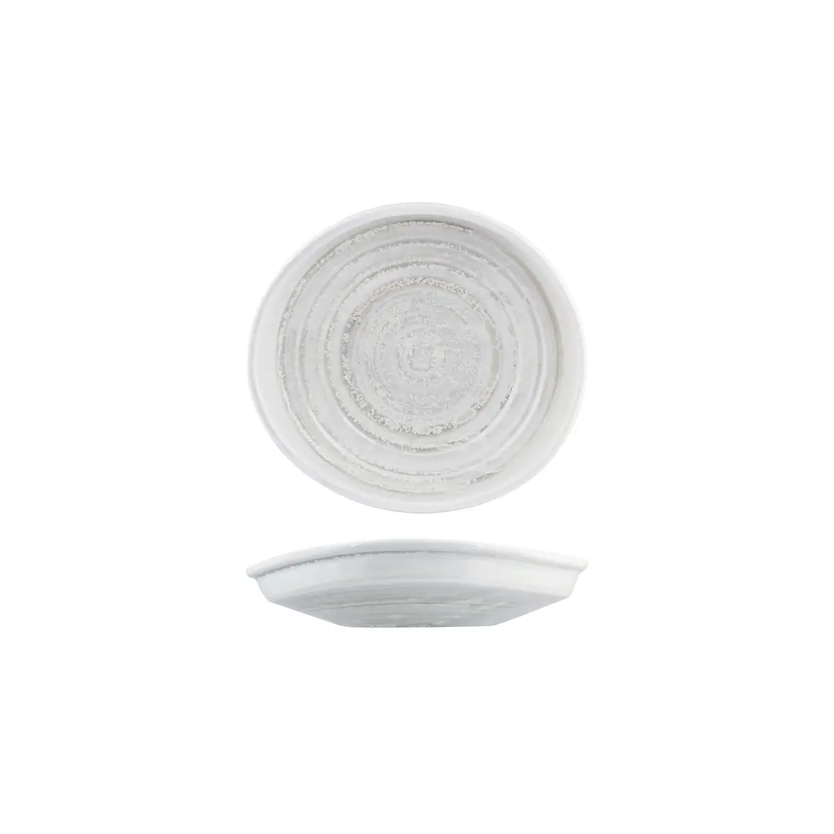 Moda Porcelain Organic Bowl/Plate - 205X195Mm 