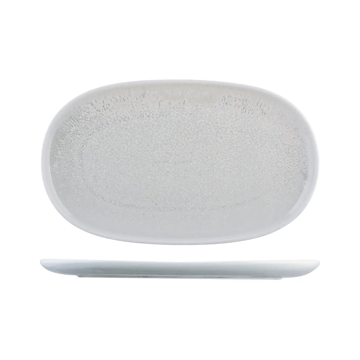Moda Porcelain Oval Coupe Plate-405X240Mm 