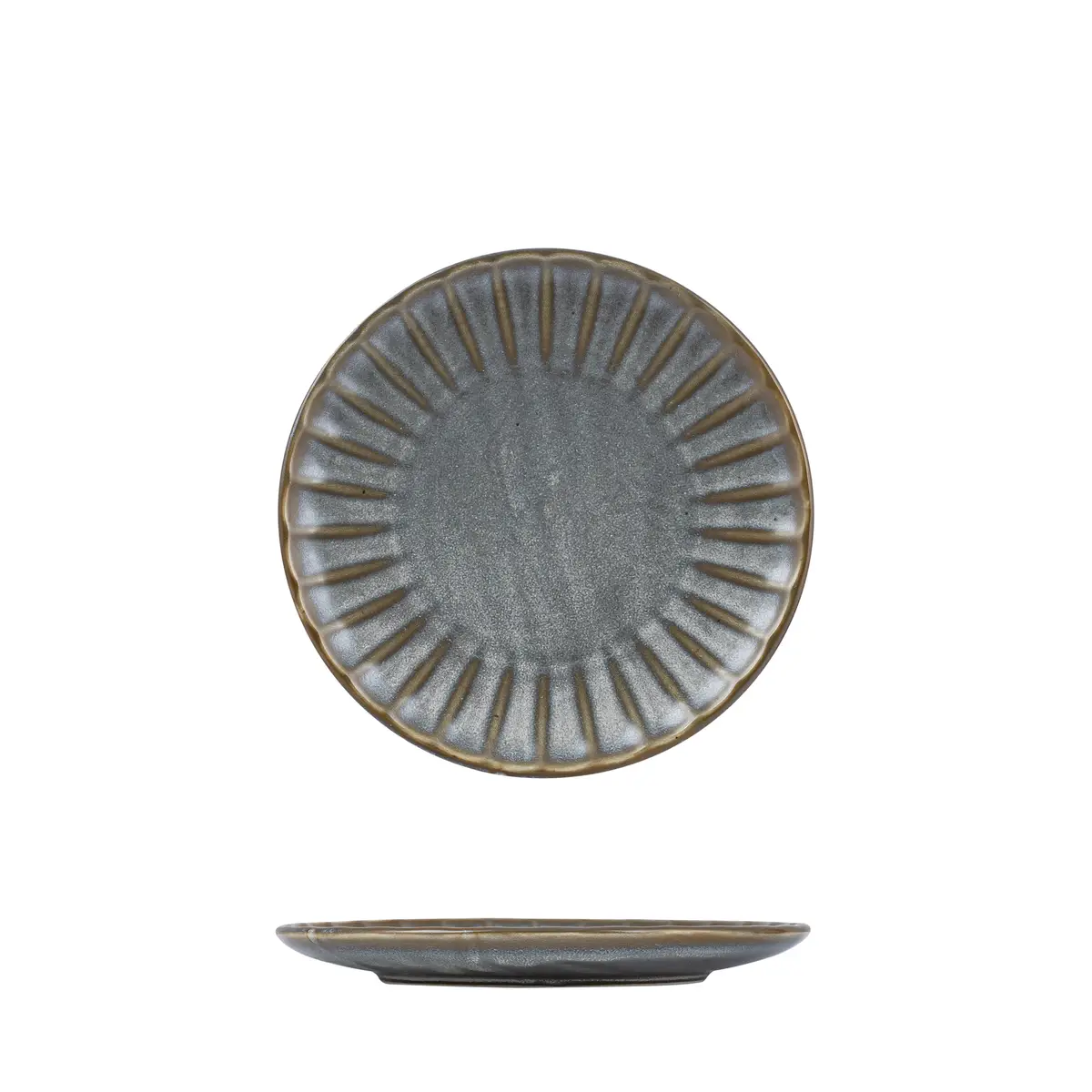Moda Porcelain Round Plate-205Mm Ø Scallop