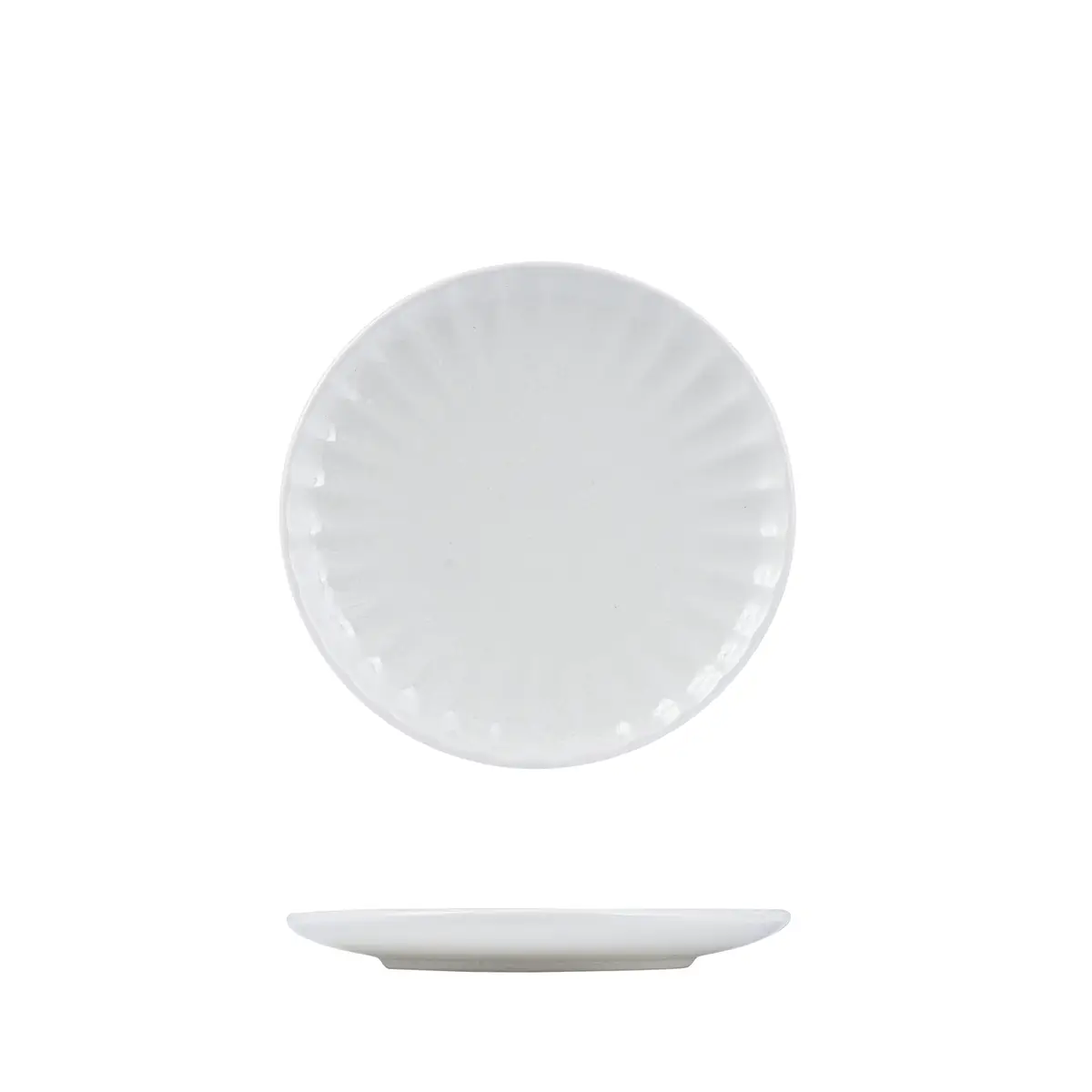 Moda Porcelain Round Plate-205Mm Ø Scallop