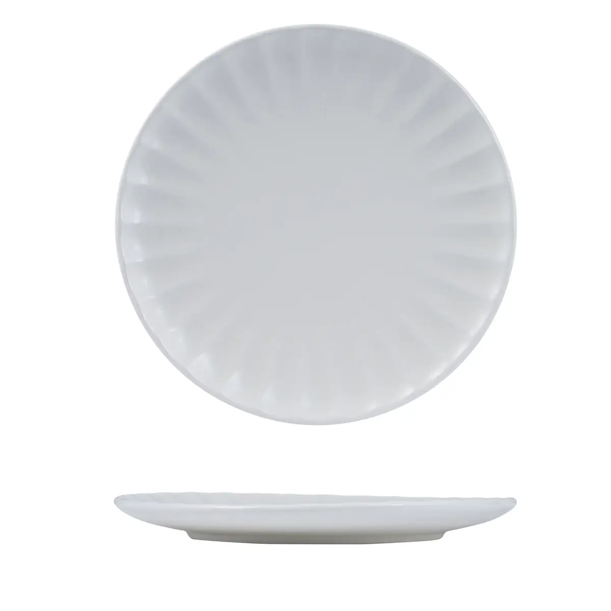 Moda Porcelain Round Plate-260Mm Ø Scallop