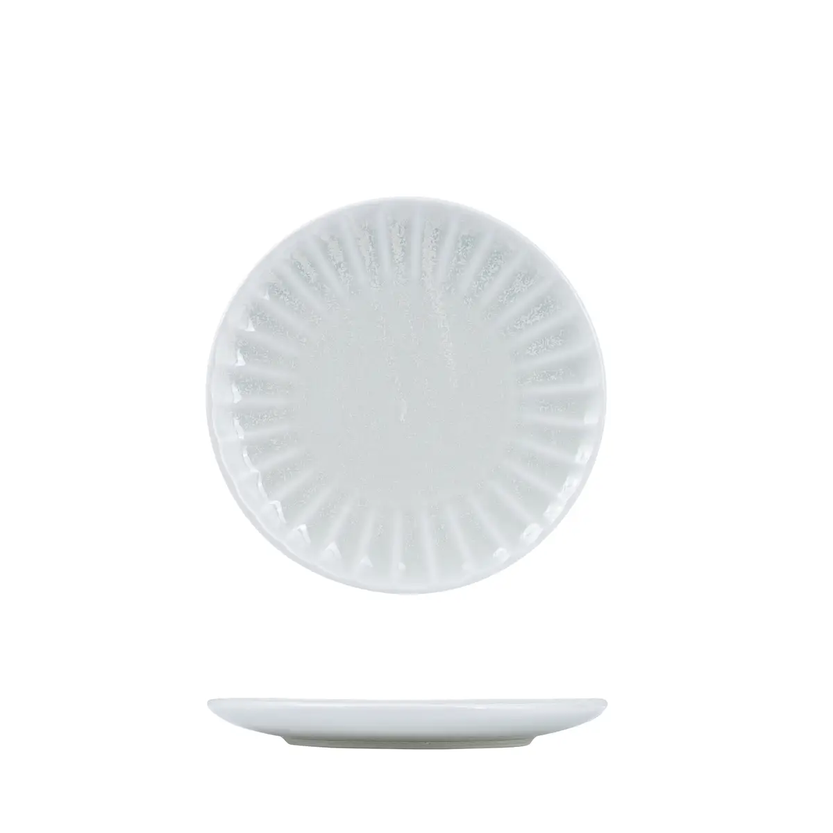 Moda Porcelain Round Plate-205Mm Ø Scallop
