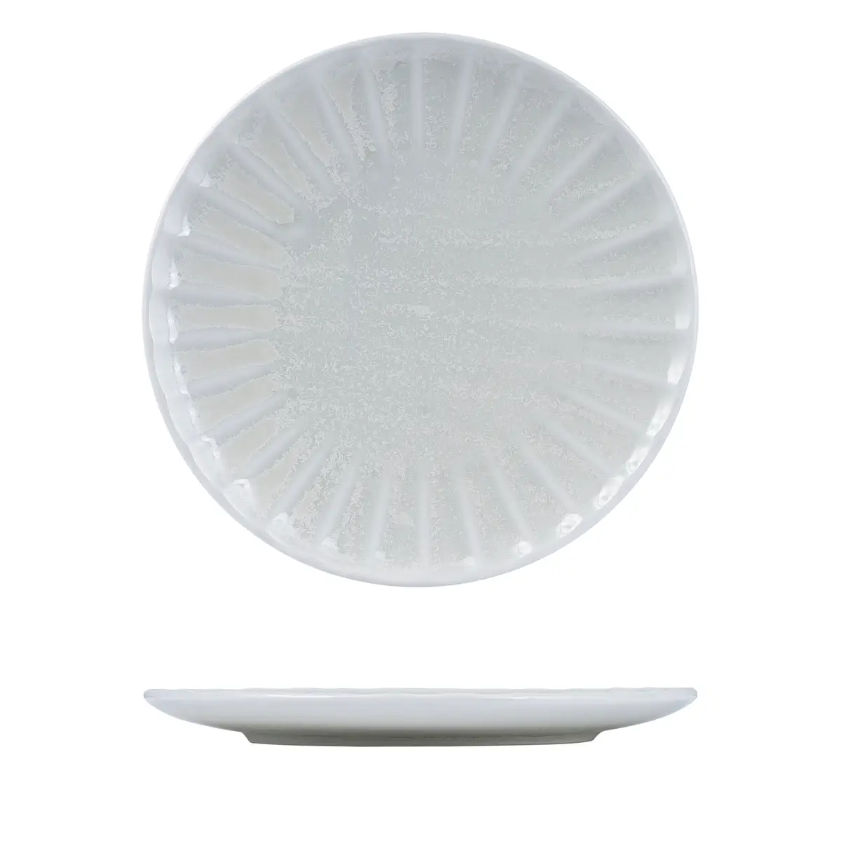 Moda Porcelain Round Plate-260Mm Ø Scallop
