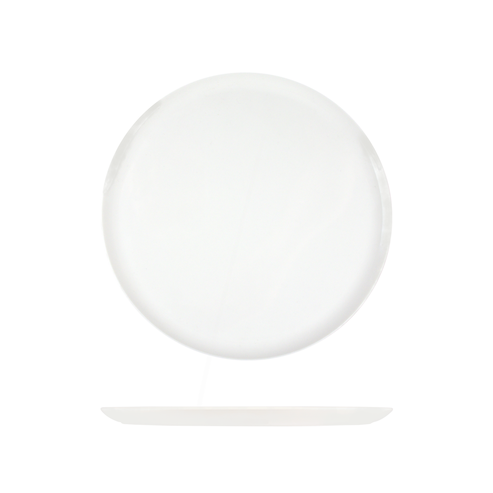 Porland Grazia Flat Plate-210mm Ø White