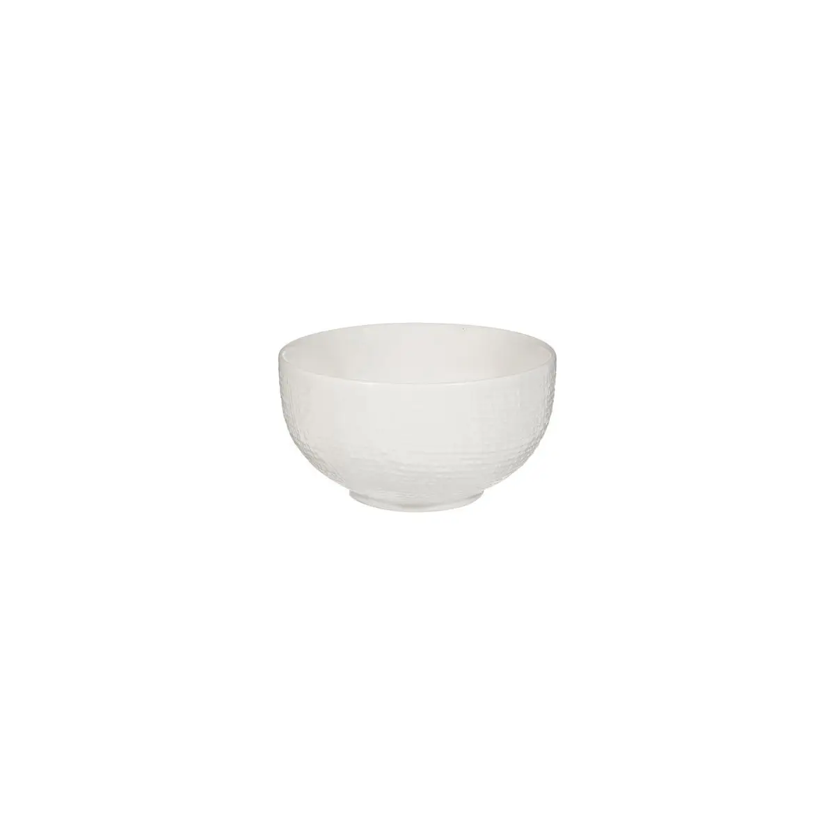 Luzerne Linen Round Bowl-110mm Ø | 300mL Matt White