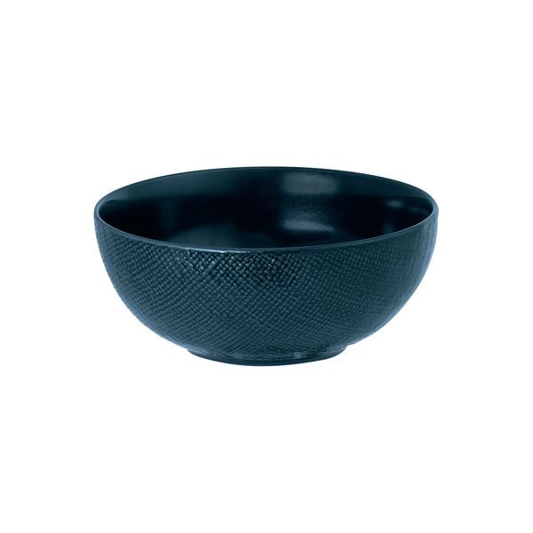 Luzerne Linen Round Bowl-190mm Ø | 1400mL Matt Blue