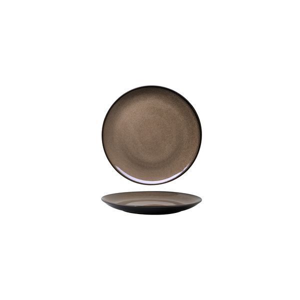 Luzerne Rustic Round Plate-Coupe 165mm Ø Chestnut