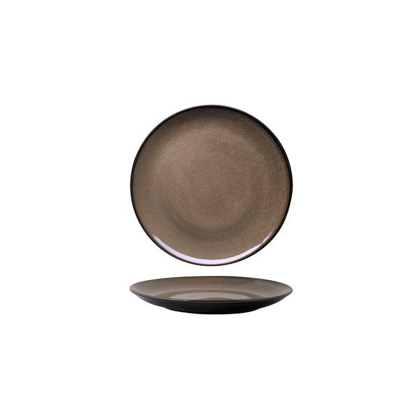 Luzerne Rustic Round Plate-Coupe 180mm Ø Chestnut